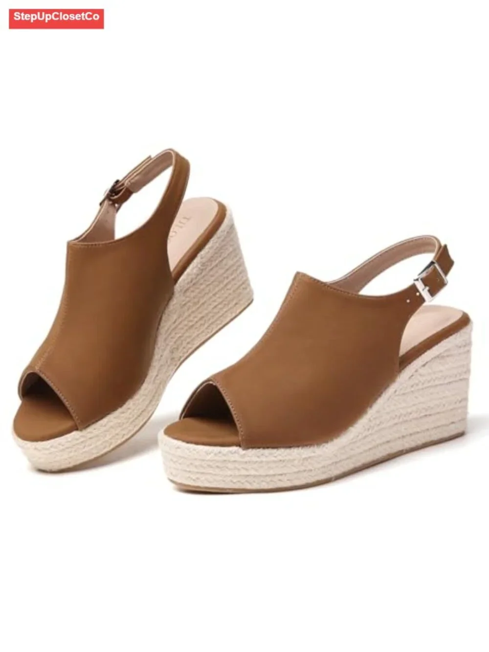 Espadrilles Wedges Platform Ankle Strap Sandals Women Open Toe Comfort Travel